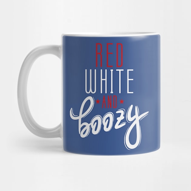Red White and Boozy | Funny 4th of July | Funny Patriotic Independence Day |  4th of July drinking | Red White Blue by johnii1422